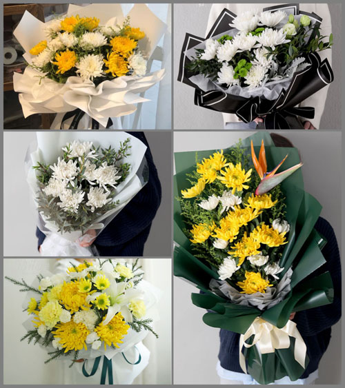 辽宁沈阳皇姑区三台子街道白事花束代送